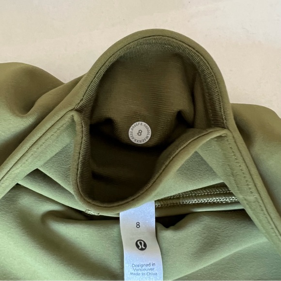 NWT Lululemon Nulu and Crisscross Mesh Stirrup Tight Leggings, Bronze Green - Picture 12 of 15